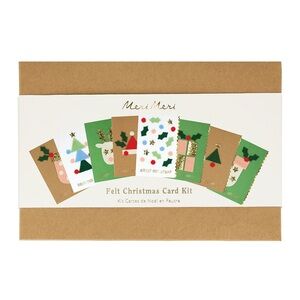 New! Meri Meri Christmas Felt Card Kit. Winter Holiday Adult/Kid Crafting.